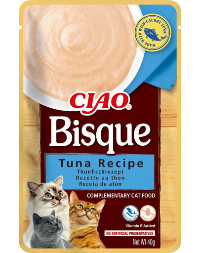 INABA CIAO Bisque Tuna Recipe 40g Zupa krem Tuńczyk dla kotów