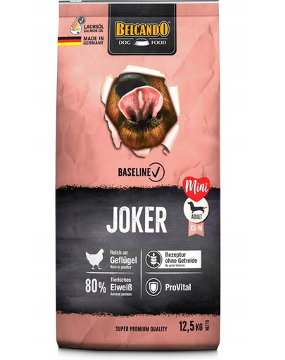 BELCANDO Baseline Joker Grain Free, 12,5 kg - sucha karma dla dorosłych psów, ras małych i średnich