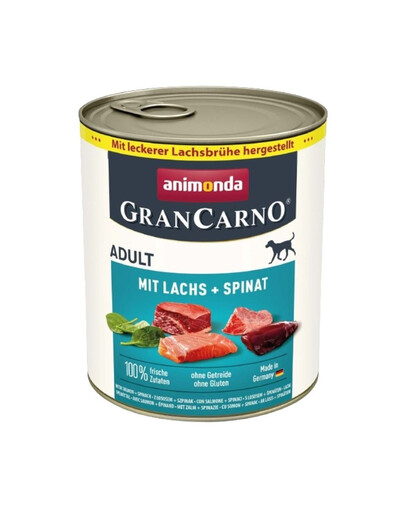 GranCarno Adult łosoś i szpinak 800g