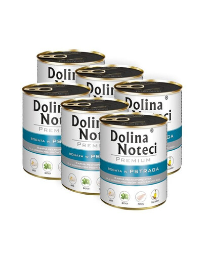 DOLINA NOTECI Zestaw Premium Bogaty w Pstrąga 6x800g