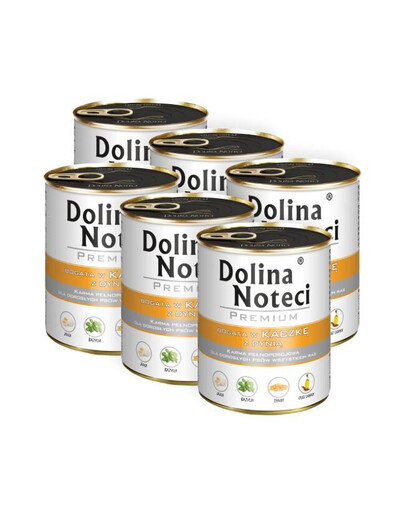 DOLINA NOTECI Premium Bogata W Kaczkę Z Dynią 6x800 g