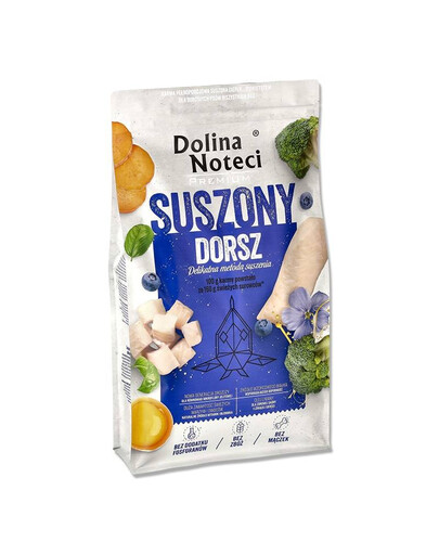 DOLINA NOTECI Premium Suszony dorsz 9kg - sucha pełnoporcjowa karma dla psów