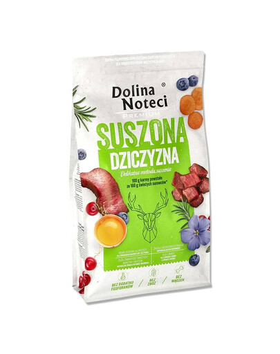 Premium Suszona dziczyzna karma dla psa 9 kg