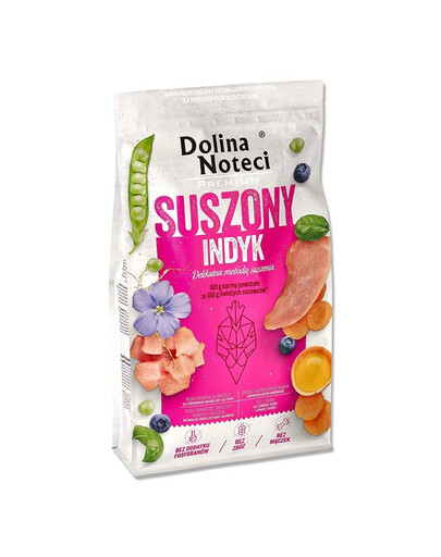 DOLINA NOTECI Premium Suszony indyk 9 kg - pełnoporcjowa karma dla dorosłych psów wszystkich ras