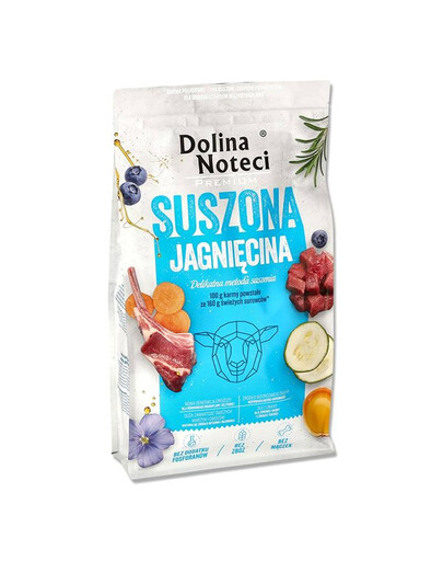 DOLINA NOTECI Premium Suszona jagnięcina 9 kg - pełnoporcjowa karma dla dorosłych psów wszystkich ras