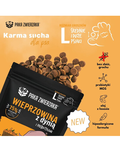 PAKA ZWIERZAKA Seventh Heaven Karma sucha Wieprzowina z dynią L 1,5 kg