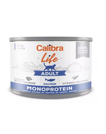 Cat Life Adult Salmon 200 g monoproteinowa karma z łososiem dla kotów