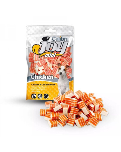 Dog Joy Mini Chicken&Cod Sandwich 70 g małe kanapki z kurczakiem i dorszem