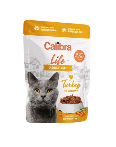 Cat Life Pouch Adult Turkey in gravy 85 g indyk w sosie dla kotów