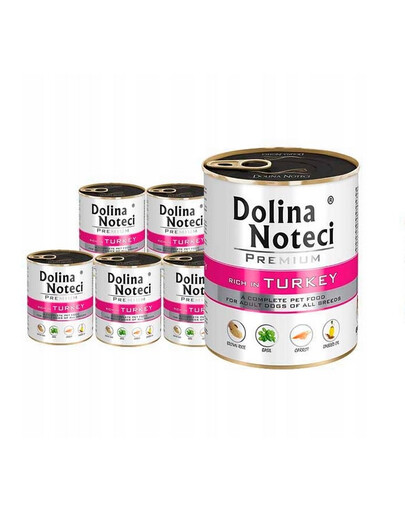 DOLINA NOTECI Zestaw Premium Bogaty w Indyka 6x800g