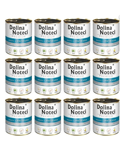 DOLINA NOTECI Premium Bogata W Pstrąga zestaw 12x800g