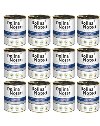 DOLINA NOTECI Premium Bogata W Dorsza Z Brokułami zestaw 12x800g