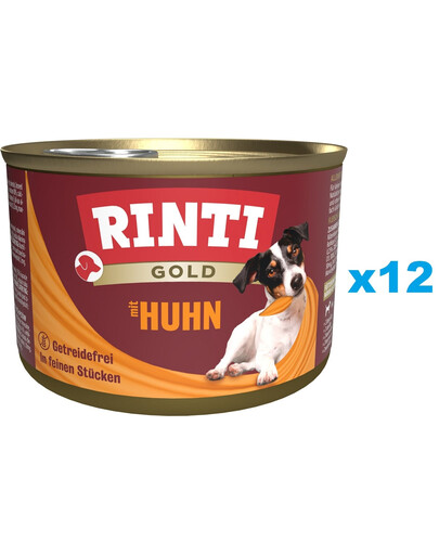 RINTI Gold Chicken Mini Kurczak dla psów ras małych 12x185 g