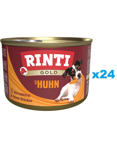 RINTI Gold Chicken Mini Kurczak dla psów ras małych 24x185 g