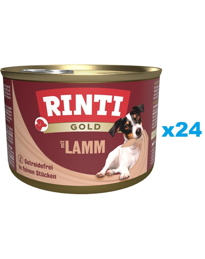 RINTI Gold Lamb Mini Jagnięcina dla psów ras małych 24x185 g