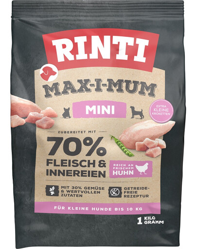 RINTI MAX-I-MUM Mini Adult Chicken dla psów ras małych 1 kg