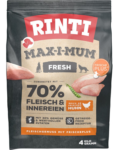 RINTI MAX-I-MUM sucha karma dla psa Chicken z kurczakiem 4 kg