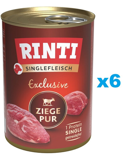 RINTI Singlefleisch Exclusive Goat Pure monobiałkowa kozina 6x400 g