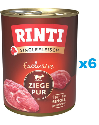 RINTI Singlefleisch Exclusive Goat Pure monobiałkowa kozina 6x800 g