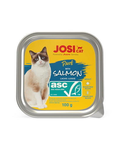 JosiCat Pasztet z łososiem dla kota 100g