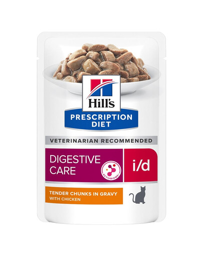 Prescription Diet Feline i/d Digestive Care z kurczakiem 12x85g w saszetkach