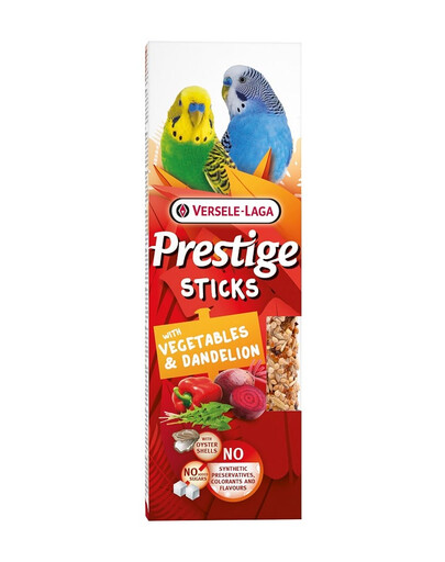 VERSELE-LAGA Prestige Sticks 60g kolby dla małych papug warzywa z mniszkiem