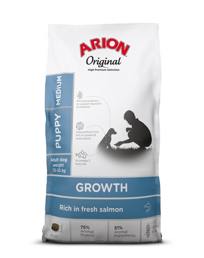 Original Growth Puppy Medium Salmon Rice 2 kg