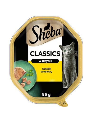 SHEBA Classics Koktajl Drobiowy 85 g - mokra karma dla kotów w pasztecie 85g