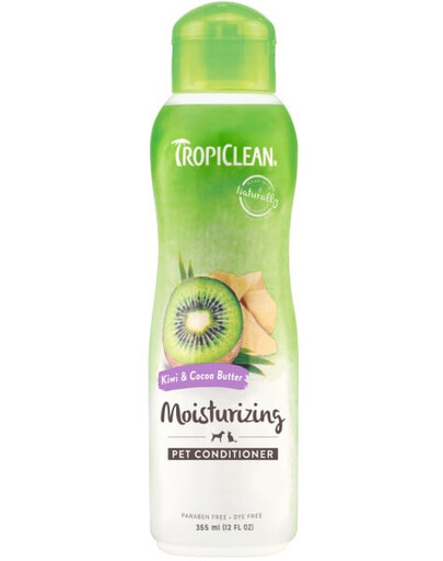 TROPICLEAN Kiwi Cocoa Butter nawilżająca odżywka dla psa i kota 355ml