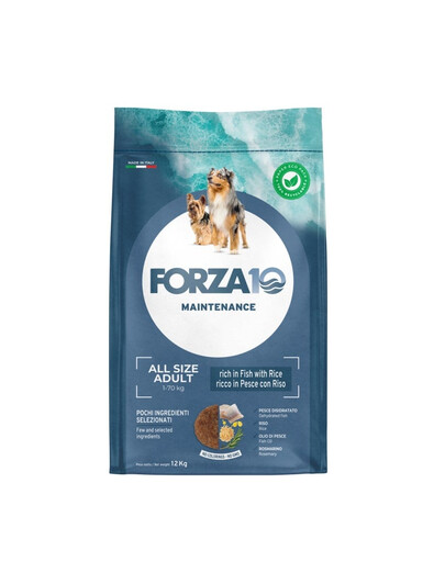 FORZA10 All Breeds Maintenance Fish Rice 12 kg sucha karma dla psów wszystkich ras