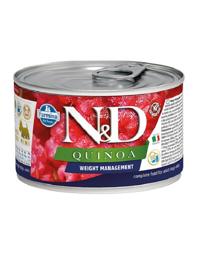 N&D Quinoa Dog Weight Management 140 g jagnięcina dla psów z nadwagą