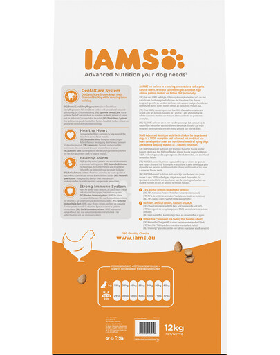 IAMS For Vitality Senior Large Breed Chicken 12 kg- sucha karma dla starszych psów