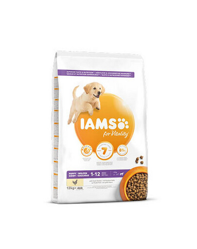 IAMS ProActive Health Puppy & Junior Large Breed Chicken 12 kg sucha karma dla  szczeniąt ras dużych