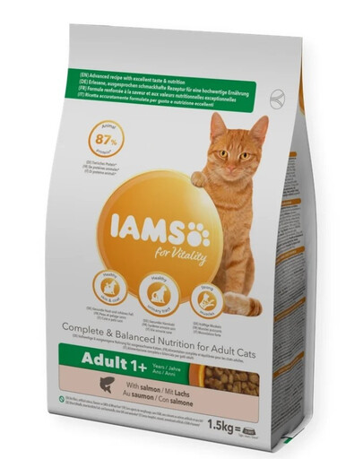 IAMS Naturally Adult Cat with North Atlantic Salmon & Rice 2,7 kg karma dla kota