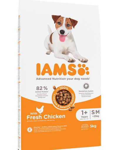 IAMS For Vitality Adult Small & Medium Breed Chicken, 5 kg - sucha karma dla dorosłych psów, ras małych i średnich, 5 kg