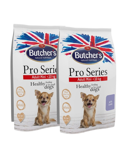 BUTCHER'S ProSeries Dog Dry z jagnięciną 2x800 g