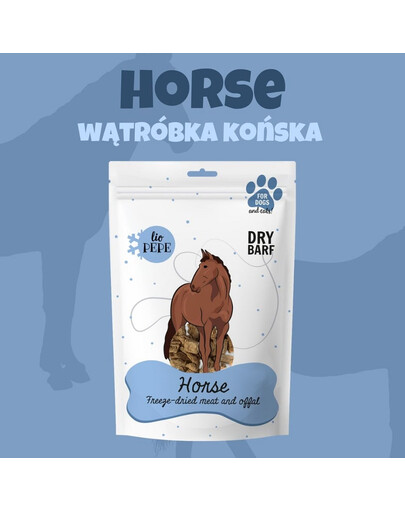 PEPE Freeze-dried liofilizowane mięso końska wątróbka 60g