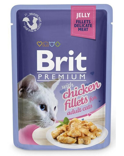 Premium Cat  Fillets in Jelly kurczak 24x85g