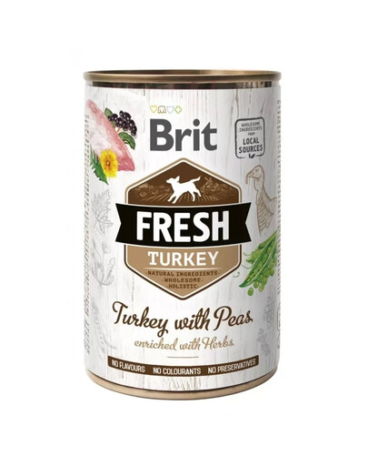 FRESH turkey & peas 400 g indyk z groszkiem