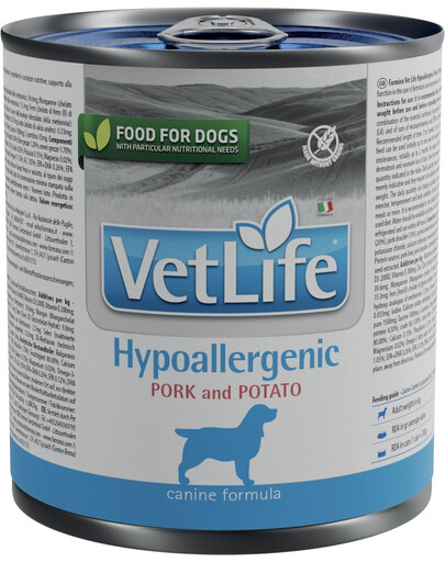 FARMINA Vet Life Natural Diet Dog Hypoallergenic Pork & Potato karma mokra dla psa 300 g