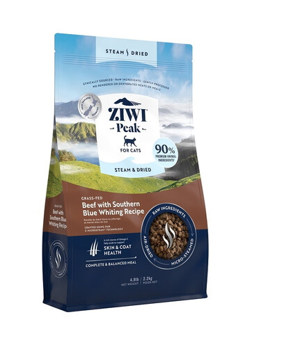 ZIWIPEAK Cat Steam & Dried Beef 2,2 kg Wołowina suszona karma dla kotów