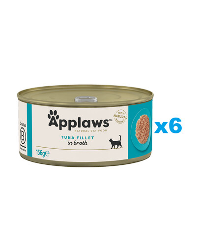 Applaws Natural Cat Food Tuna Fillet 6x156 g mokra karma dla kotów z tunczykiem w bulionie