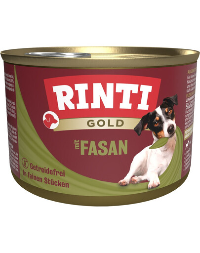 RINTI Gold Pheasant Mini Bażant mokra karma dla psów ras małych 185 g