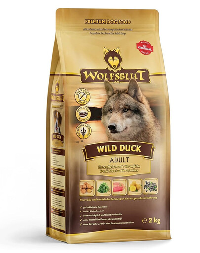 WOLFSBLUT Wild Duck Adult 12,5 kg karma z kaczką i ziemniakami dla psów