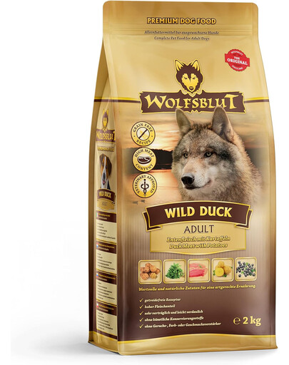 WOLFSBLUT Wild Duck Senior  12,5 kg karma z kaczką i ziemniakami dla starszych psów