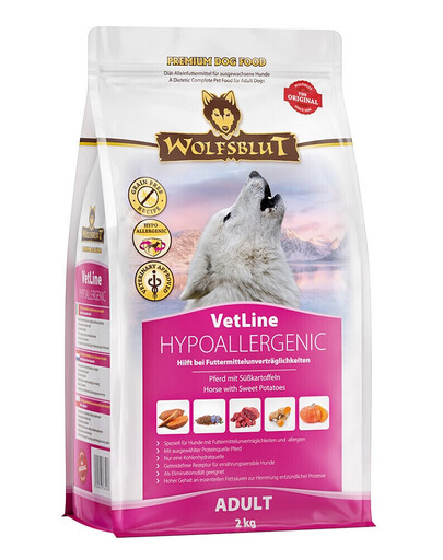 WOLFSBLUT VetLine Hypoallergenic 12 kg weterynaryjna karma dla psów z alergią