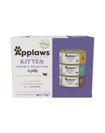 Applaws Natural Cat Food Kitten 6 x 70 g - mokra karma dla kociąt mix 6x70g