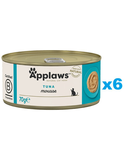 APPLAWS Cat Adult Mousse Tuna mus z tuńczykiem 6x70 g