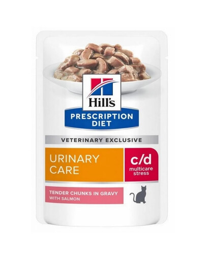 HILL'S Prescription Diet Feline c/d Urinary Stress karma mokra z łososiem 85 g