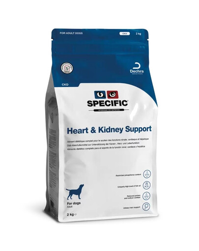 SPECIFIC Dog Heart & Kidney Support CKD karma weterynaryjna dla psów z niewydolnością serca, nerek lub wątroby 2 kg